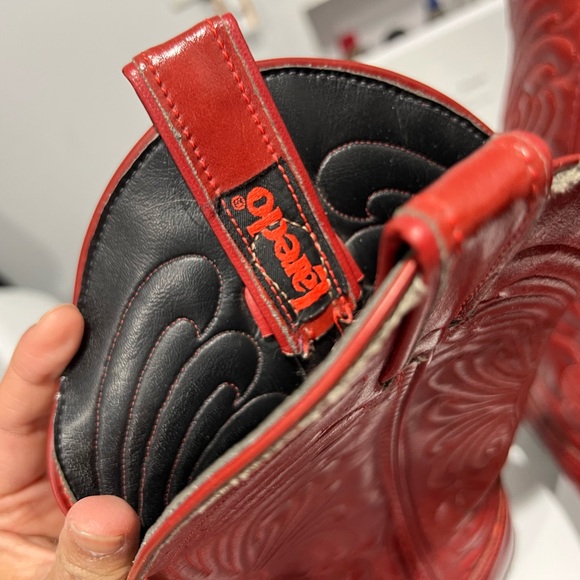 Laredo Red and Black Western Boots - Picture 5 of 5
